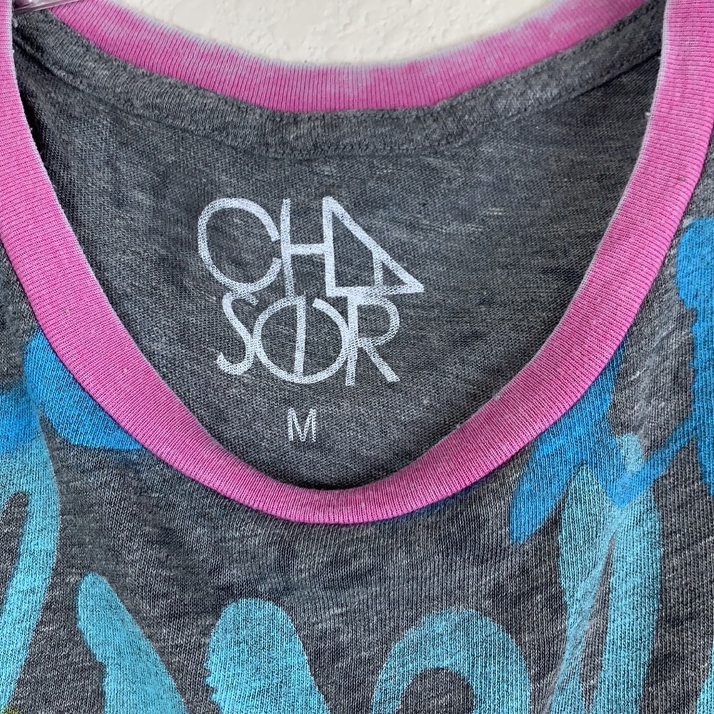 NWOT Chaser Rainbow Love Vintage Muscle T-Shirt - Picture 5 of 14